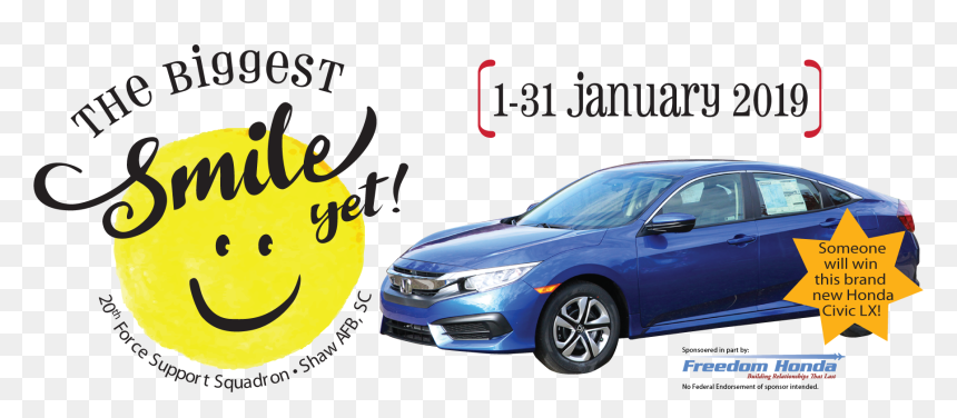 Top Of Page Banner - Honda Civic Smiling, HD Png Download - honda civic png