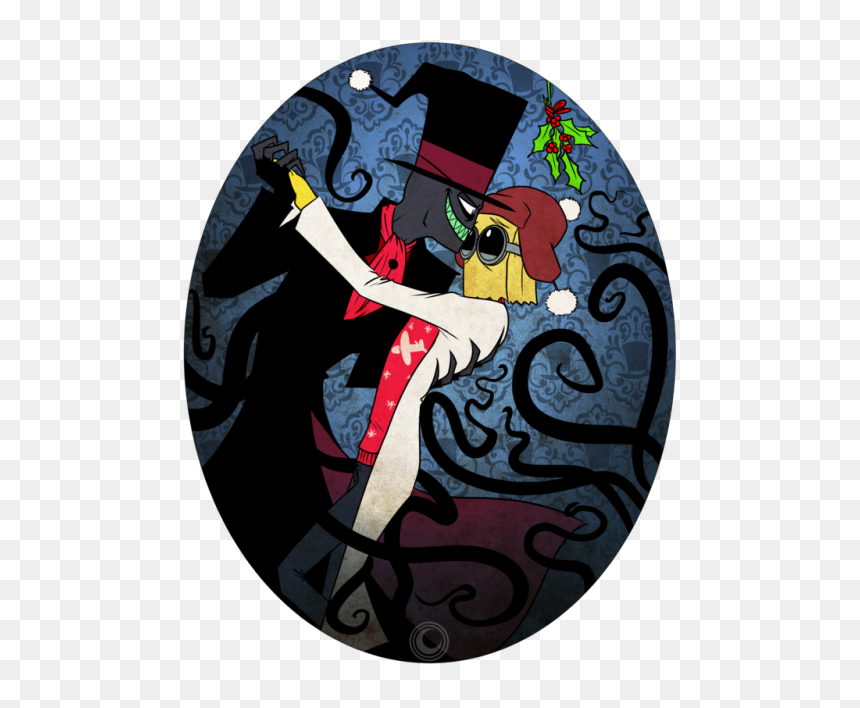 Transparent Santa Hat Png Tumblr - Villainous Black Hat Christmas Special, Png Download - christmas png tumblr