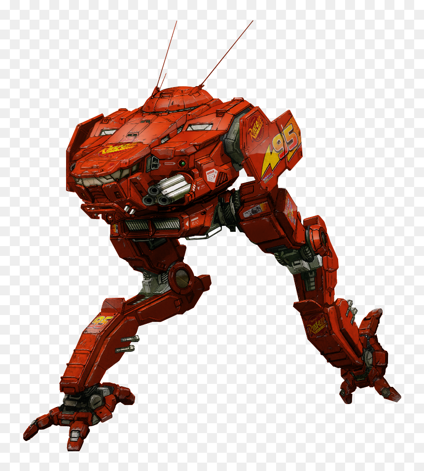 Lightning Mcqueen In "mech Disguisemcqueen Decals Are - Cicada Mech, HD Png Download - mech png