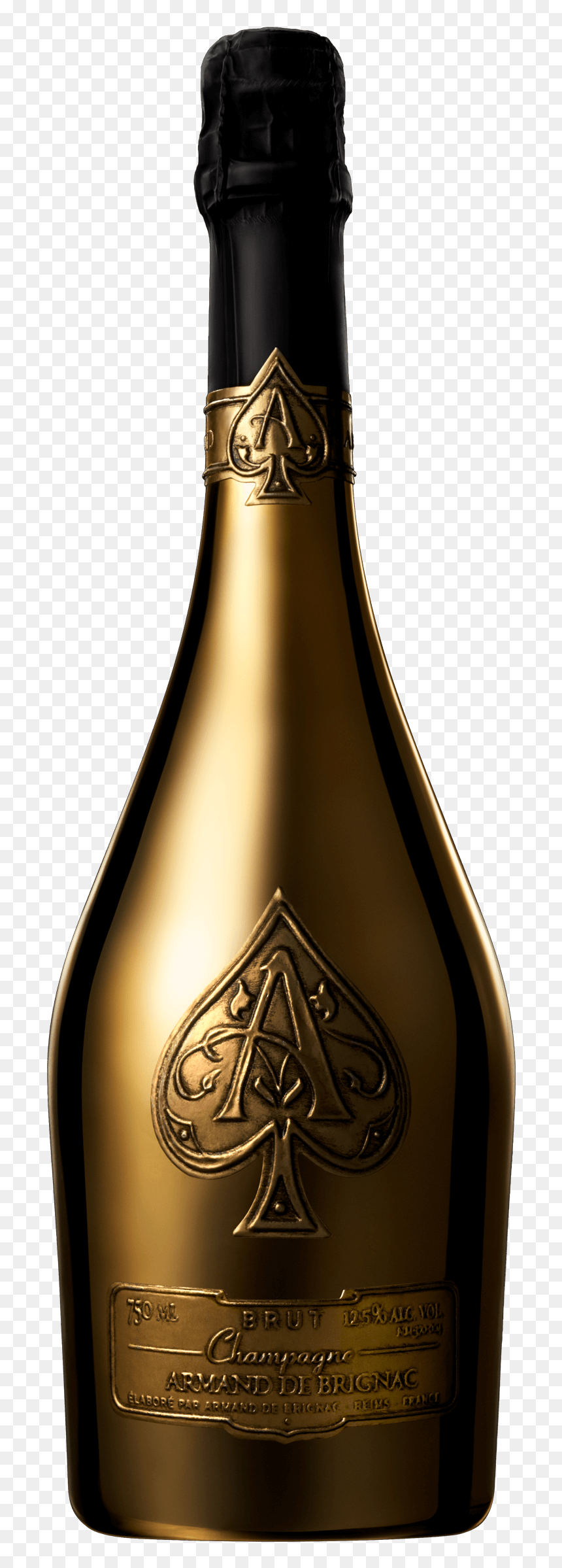 Armand De Brignac Clipart Stock 15 Ace Of Spades Bottle - Armand De Brignac Png, Transparent Png - champagne clipart png