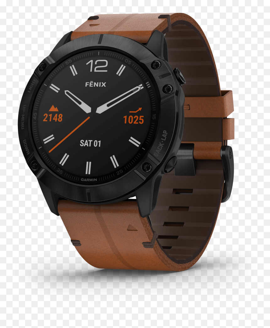 Garmin Fénix 6x Sapphire, HD Png Download - cinta dorada png