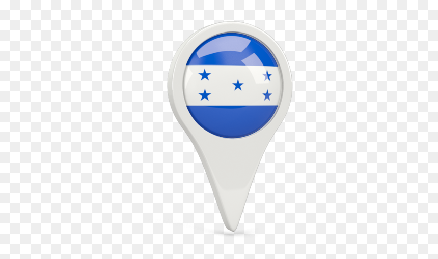 Round Pin Icon - Egypt Icon Flag Png, Transparent Png - honduras flag png
