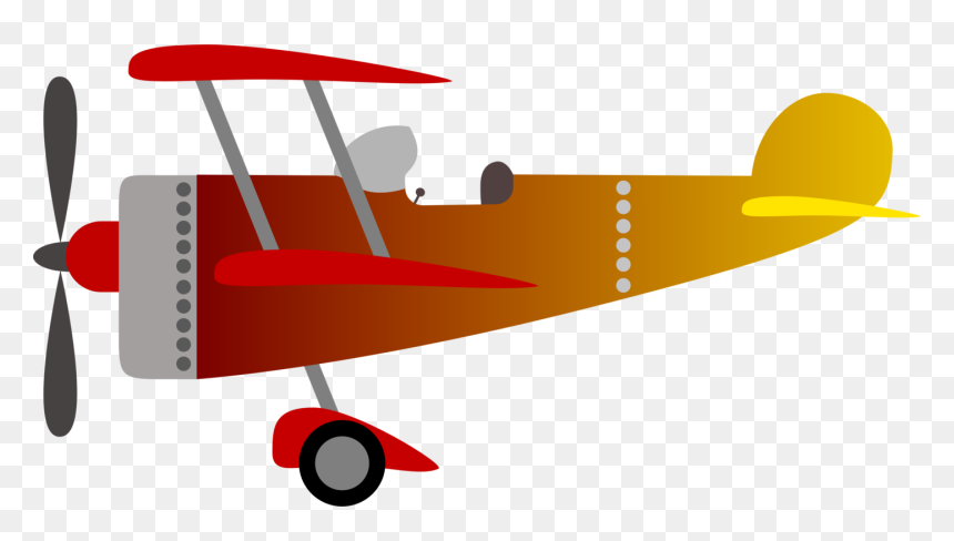Propeller Driven Aircraft,angle,biplane - Biplane Clipart, HD Png Download - propeller png