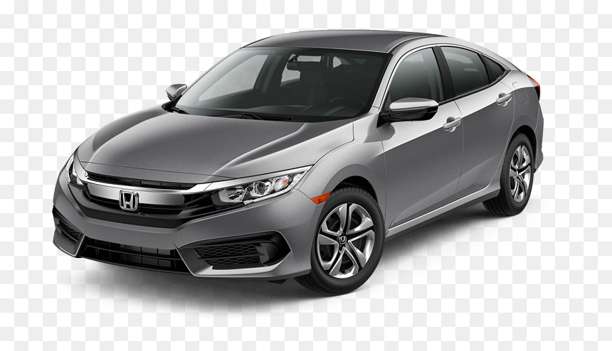 Civic Sedan Front - Honda Civic Ex L 2018, HD Png Download - honda civic png