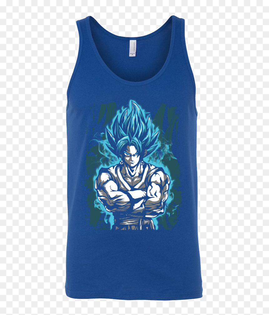 Ssj Vegito God Blue - T-shirt, HD Png Download - vegito blue png