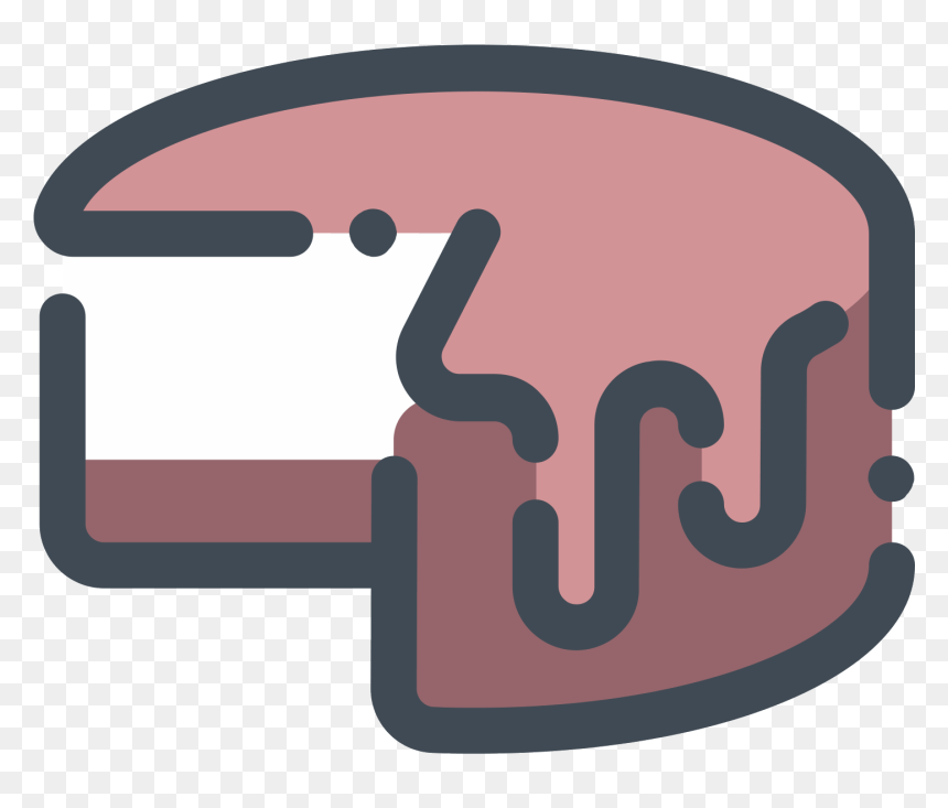 Double Chocolate Cake Icon - Graphic Design, HD Png Download - cake icon png