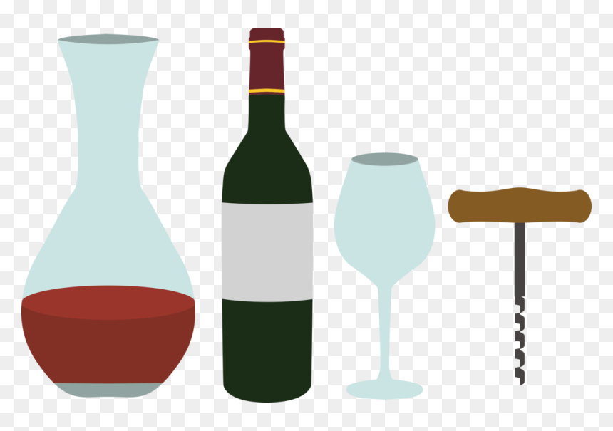 Glass Bottle,drinkware,drink - Vinho Clipart, HD Png Download - champagne clipart png