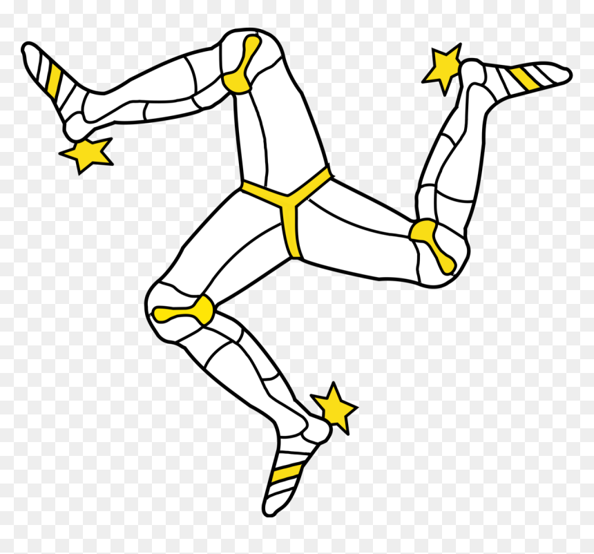 Isle Of Man Triskelion, HD Png Download - man vector png