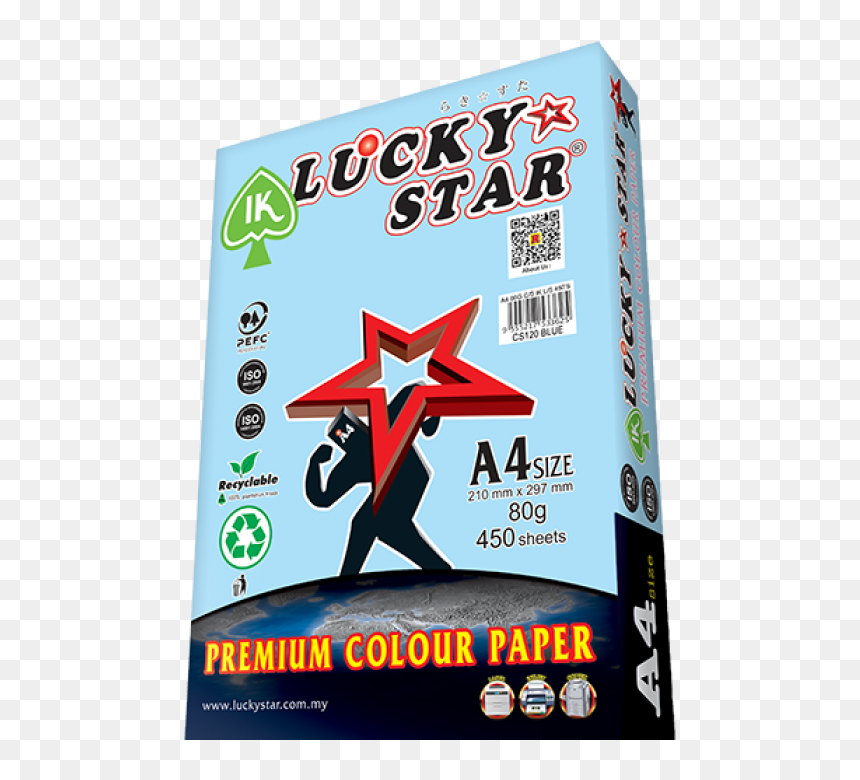 Lucky Star , Png Download - Lucky Star A4 Paper 80gsm, Transparent Png - lucky star png