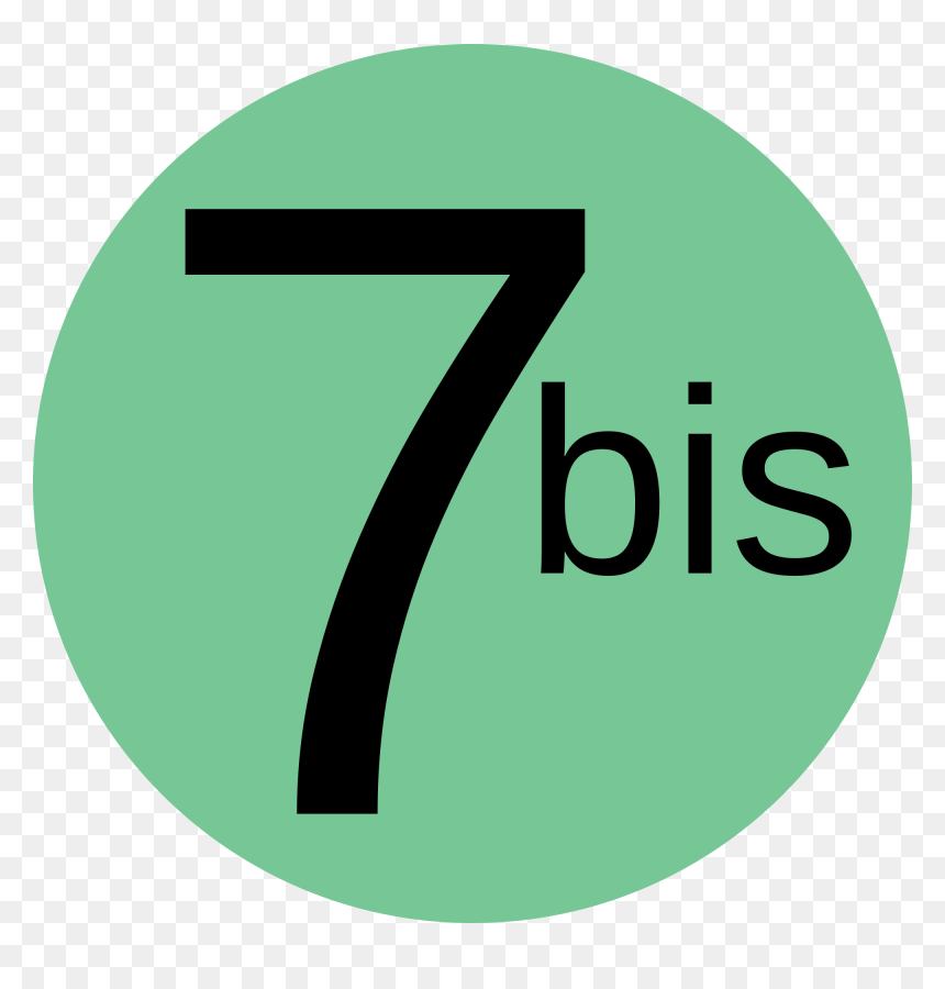 Metro Line 7bis Paris Clip Arts - Metro 7bis Png, Transparent Png - metro png