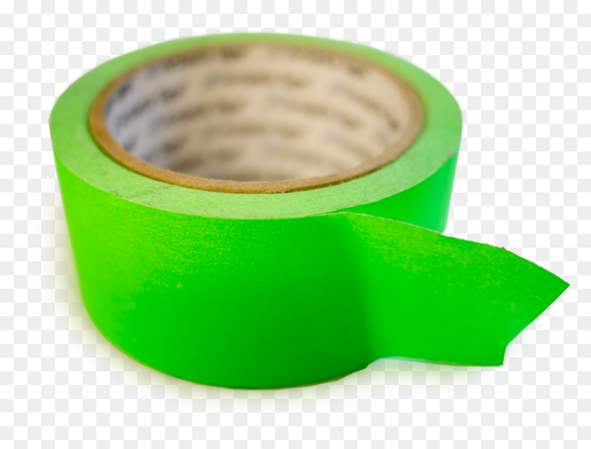 Transparent Green Tape, HD Png Download - duct tape strip png