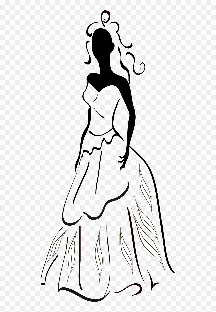Wedding Dress Vector, HD Png Download - png women