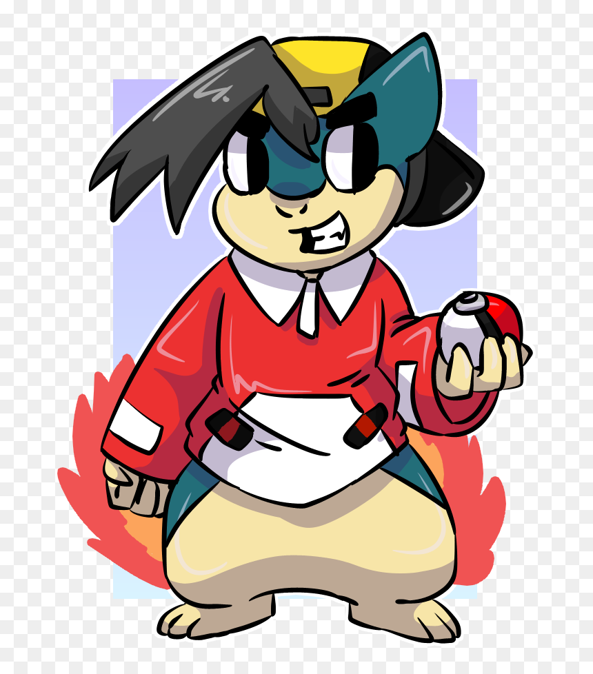 Aj As A Quilava - Cartoon, HD Png Download - quilava png