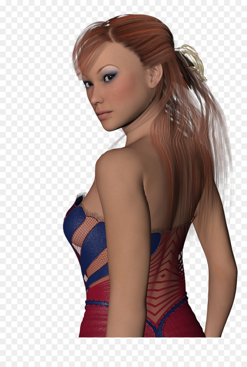 3d Women Beautiful, HD Png Download - lonely png