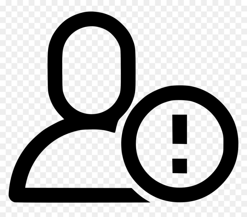 User Notify Error Reject - User Error Icon, HD Png Download - error icon png