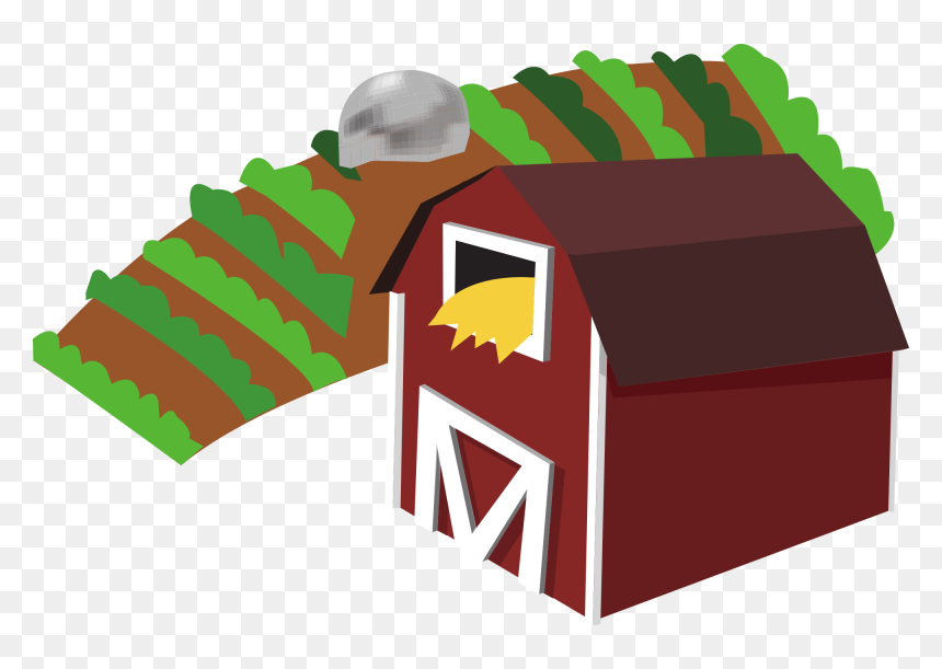 Red Barn Clipart - Farm Clipart Transparent, HD Png Download - farm icon png