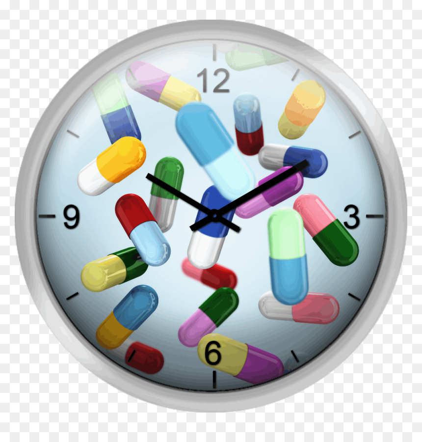Wall Clock, HD Png Download - pill capsule png
