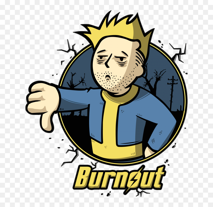 Vault Boy Parodie, HD Png Download - burnout png