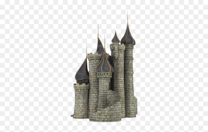 3d Castle Model Png, Transparent Png - fantasy castle png