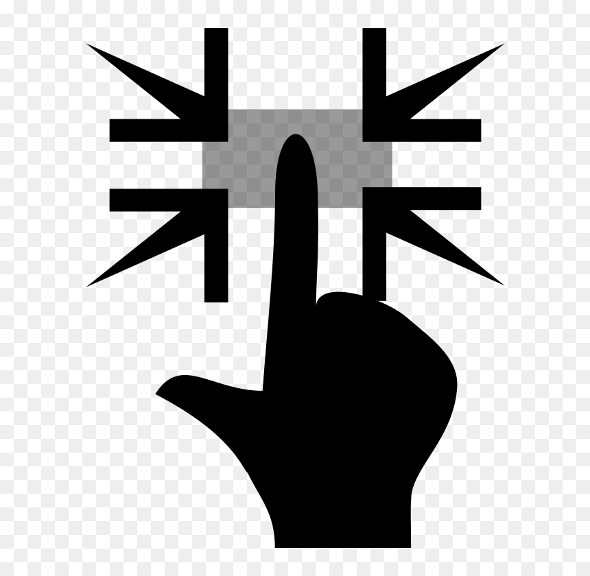 How To Set Use Zoom In Tablet Icon Svg Vector - Finger, HD Png Download - tablet icon png