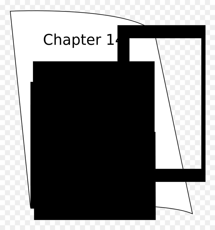 This Free Clipart Png Design Of Weird Book Page Clipart - Monochrome, Transparent Png - book page png