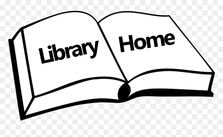 A White Book With Black Outlining Of An Open Book Containing - Library Images Black And White, HD Png Download - book page png