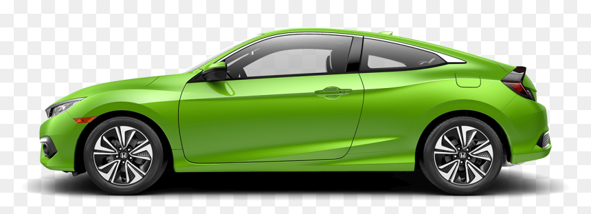 2018 Honda Civic Coupe Side Profile - Honda Civic 2017 Lx Coupe, HD Png Download - honda civic png
