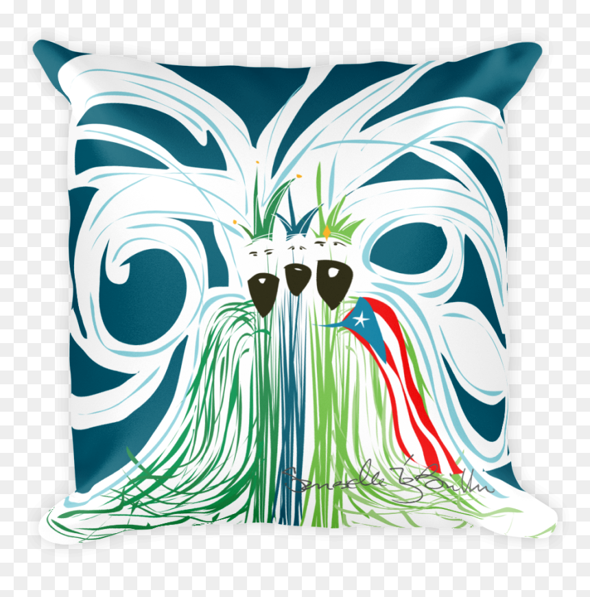 Throw Pillow, HD Png Download - bandera puerto rico png