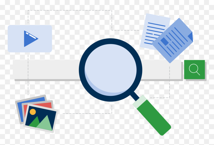 Magnifying Glass Over Library Search Box - Search Box, HD Png Download - search magnifying glass png