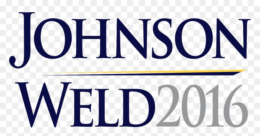 Johnson Weld 2016 2 - Gary Johnson 2016 Logo, HD Png Download - johnson and johnson png