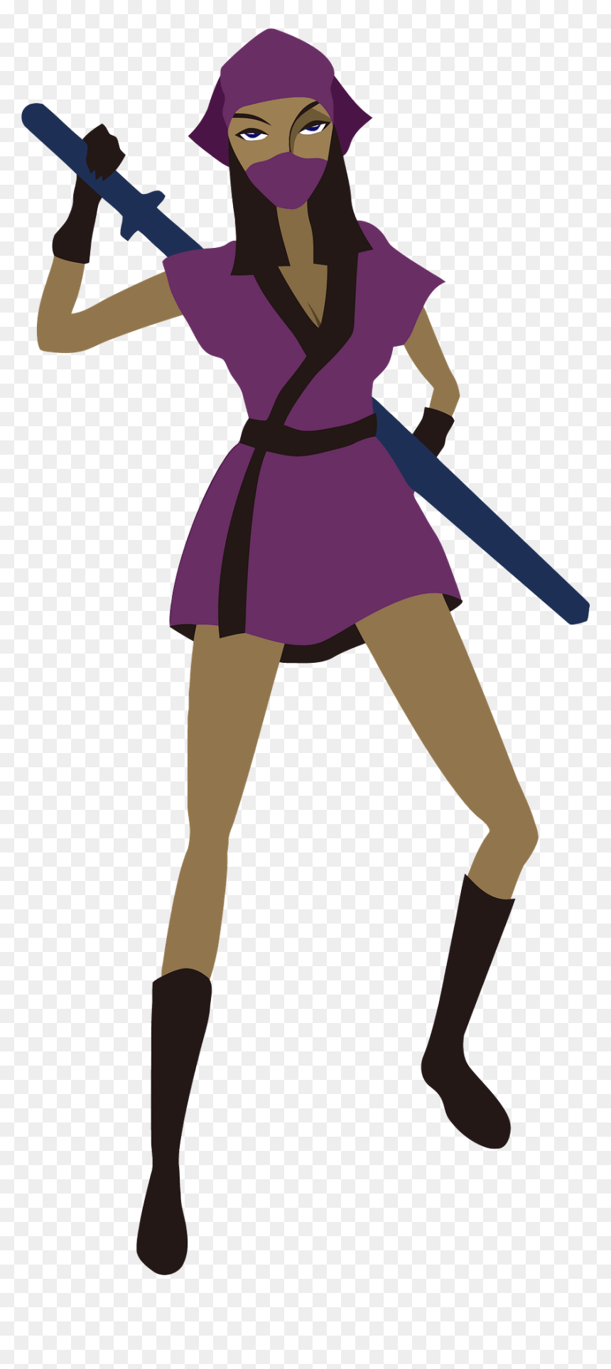 Ninja Free To Use Cliparts - Png Warrior Female Clipart, Transparent Png - female warrior png