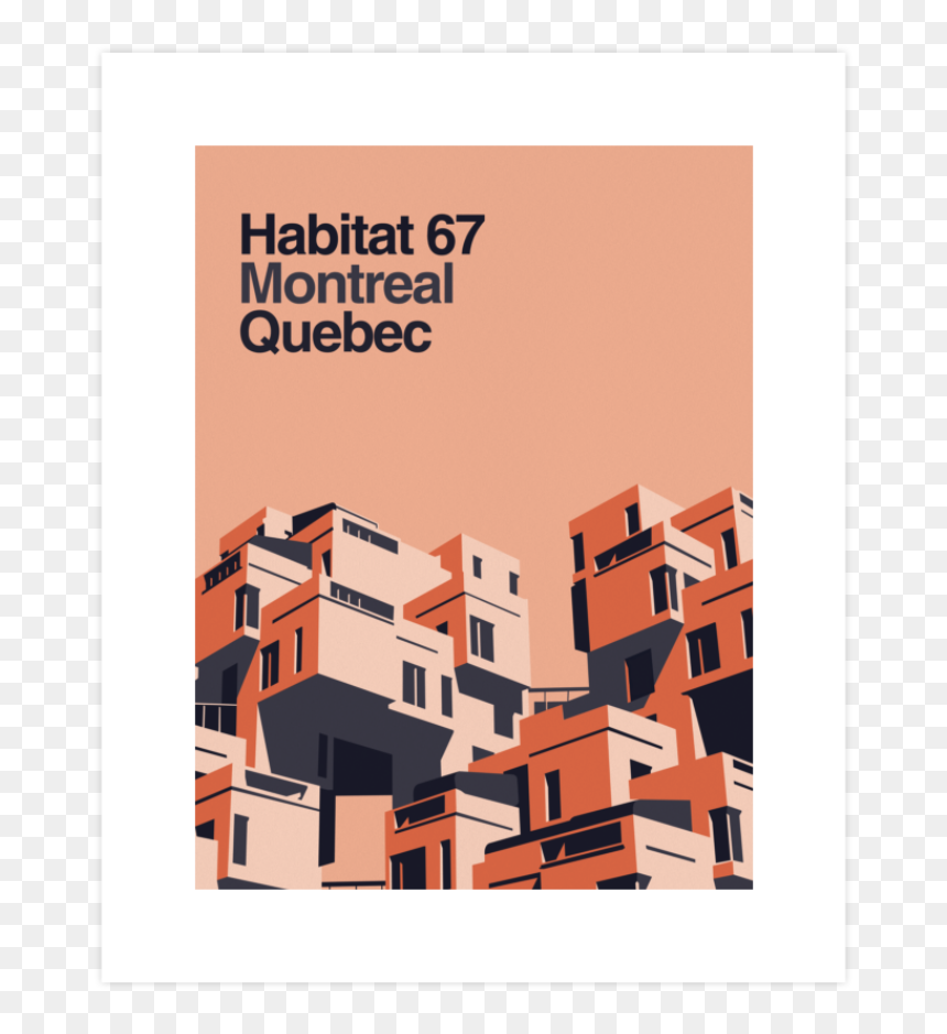 213-designhuman Default - Architectural Illustration Habitat 67, HD Png Download - scroll frame png