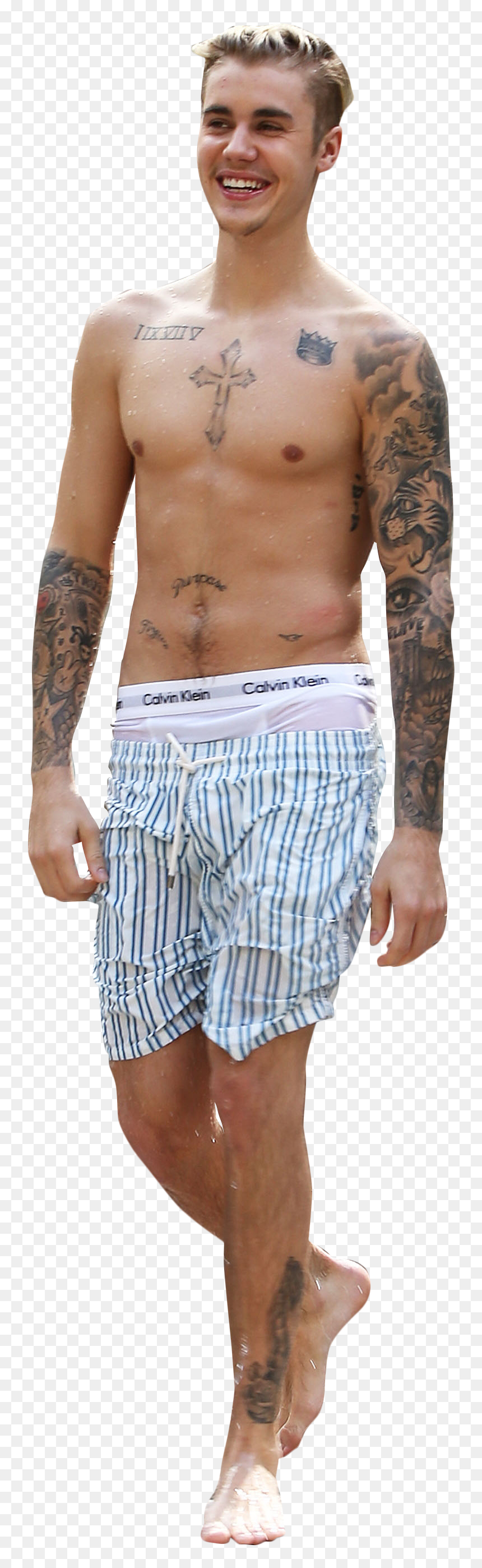 Justin Bieber In Underpants - Barechested, HD Png Download - justin bieber head png