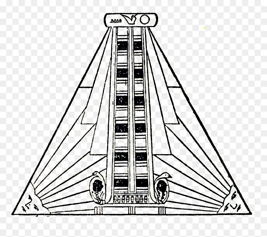 Page 008 Book Of The Dead - Ancient Egyptian Apron Pyramid, HD Png Download - book page png