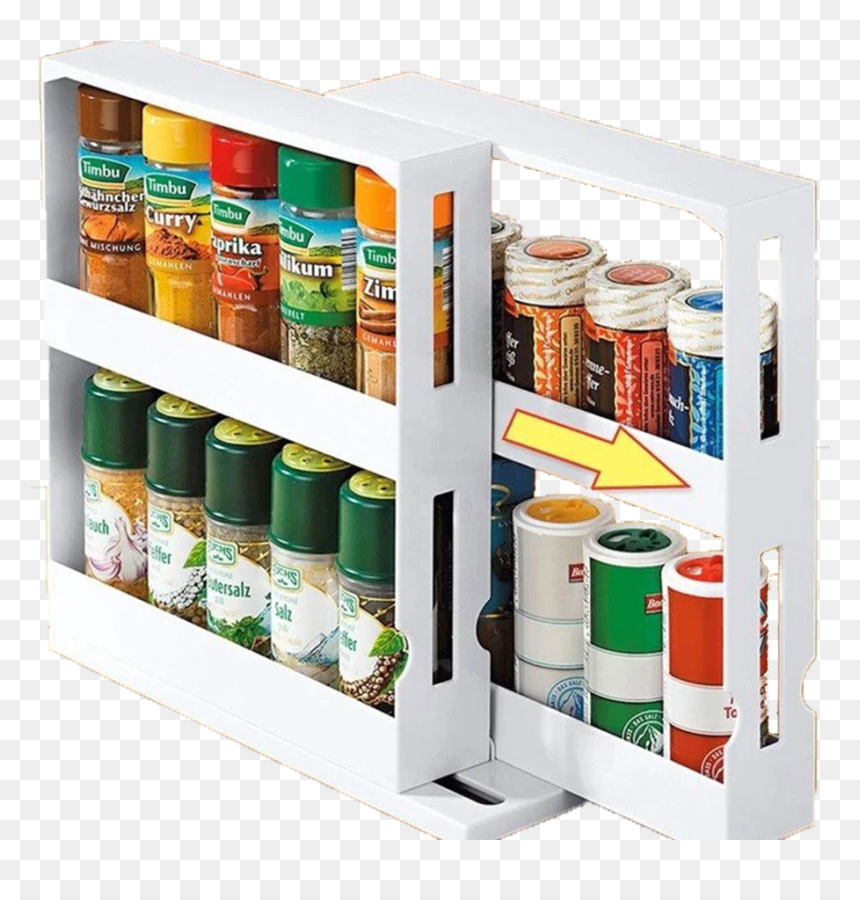 Kitchen Bottle Storage Rack - Multi Function Rotating Storage Rack, HD Png Download - timb png