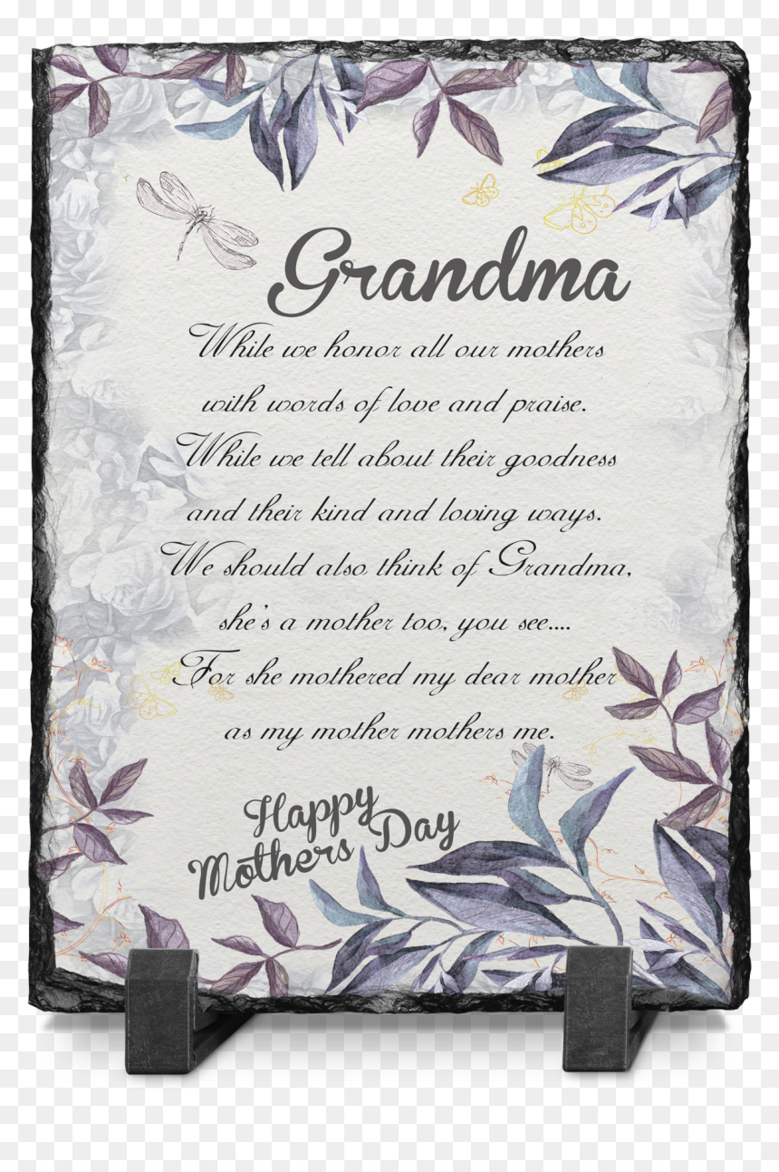 Personalized Mother"s Day Slate - Grandma Mother S Day, HD Png Download - slate png