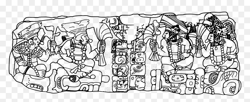 Mayan Mural Rulers Clip Arts - Mural Png, Transparent Png - maya icon png