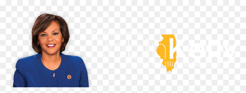 Robin Kelly Logo - Rep Robin Kelly D Il, HD Png Download - robin logo png