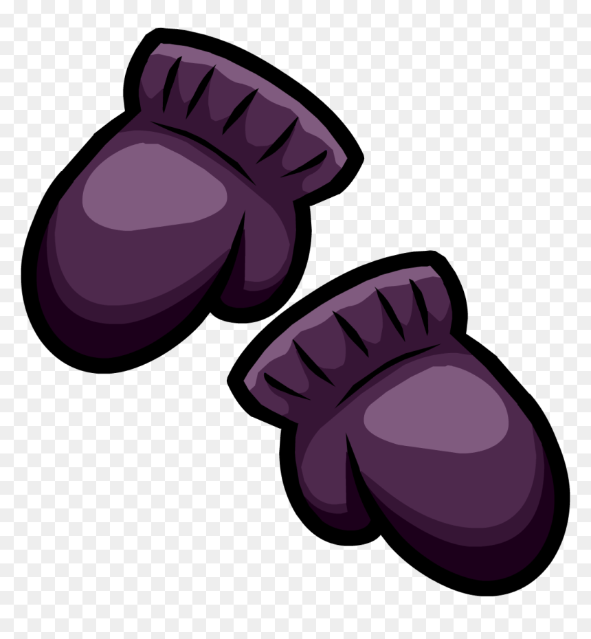 Purple Clipart Mitten - Red Items Clipart, HD Png Download - mittens png