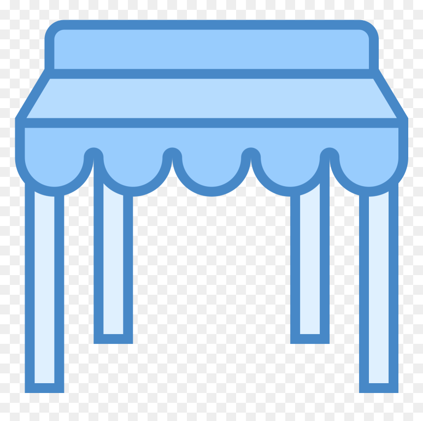 Clipart Tent Caravan Tent - Blue Pavilion Icon, HD Png Download - tent icon png