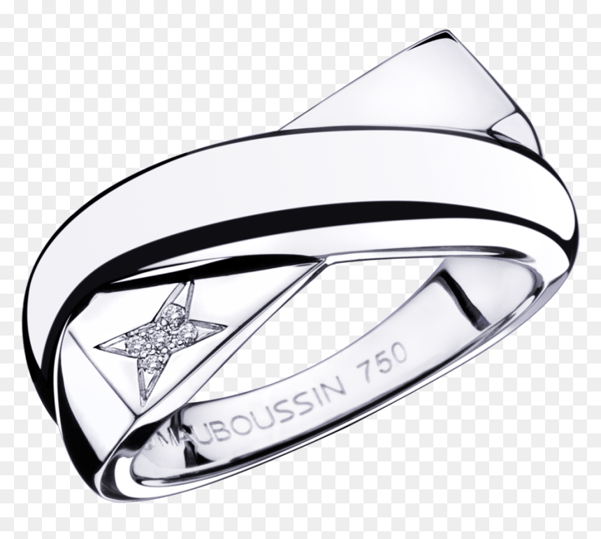 En Corps Et Encore Ring, White Gold, Star In Diamonds - Bague En Corps Et Encore Mauboussin, HD Png Download - saturn rings png