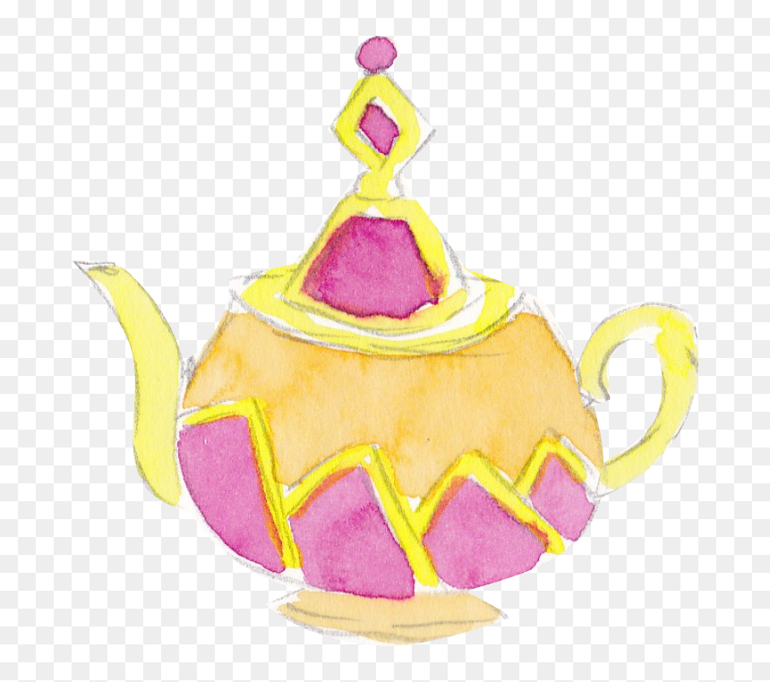 Teapot, HD Png Download - yellow watercolor png