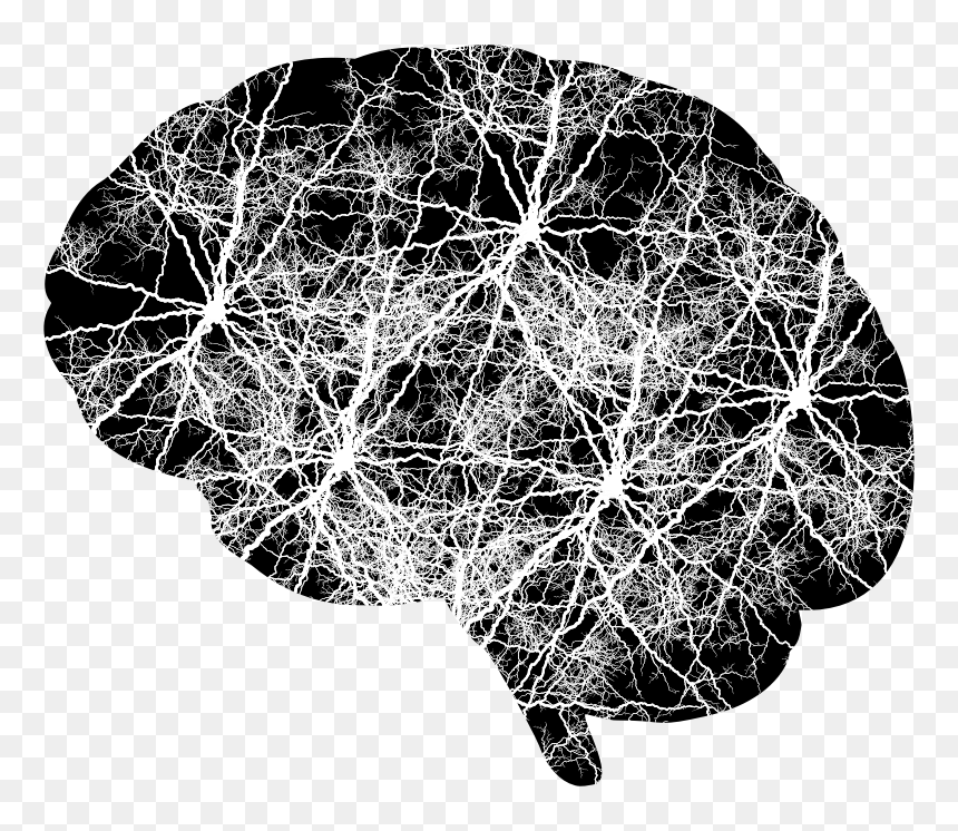 Lightning Brain - Brain Lightning Png, Transparent Png - neurons png