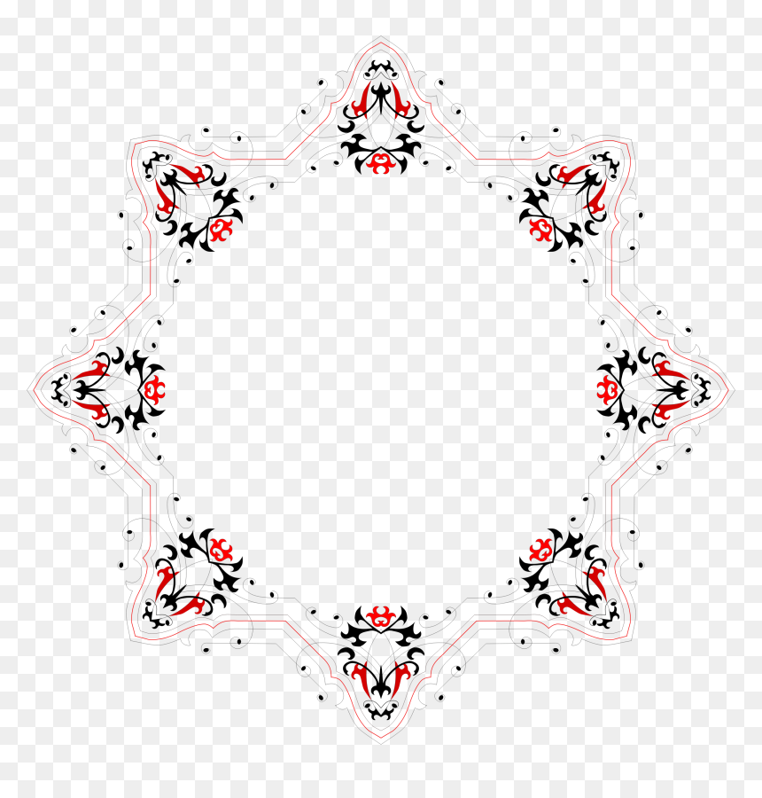 New Fashioned Border 2 Clip Arts - Portable Network Graphics, HD Png Download - skull border png
