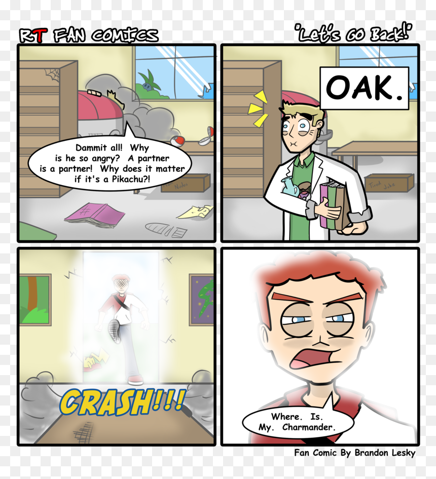 New Rt Fan Comic - Cartoon, HD Png Download - angry pikachu png
