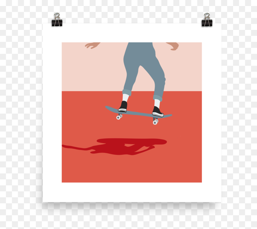 Lindseyrem Skater Poster - Kickflip, HD Png Download - skater png