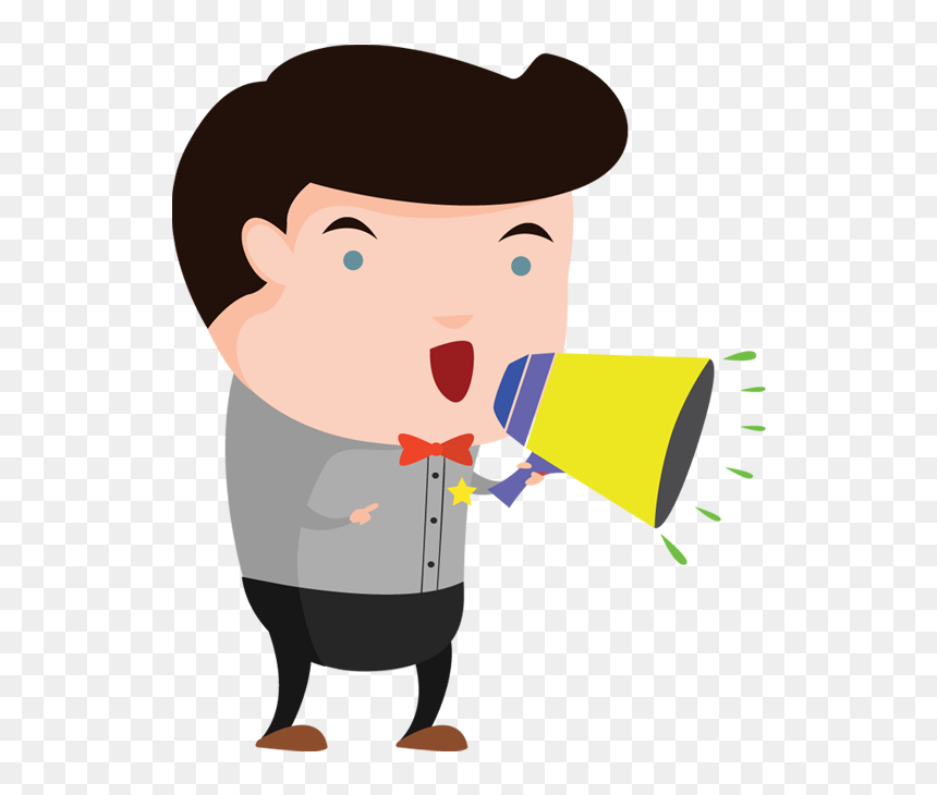 Cartoon People Png - Loudspeaker Clipart, Transparent Png - cartoon people png