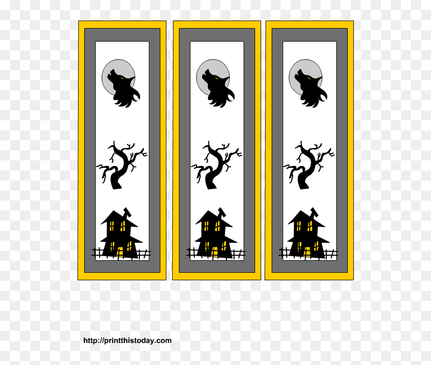 Bookmark Halloween Clip Art - Free Printable Halloween Bookmarks, HD Png Download - bookmark png
