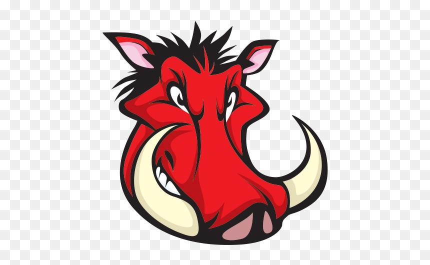 Razorback Red Wild Pig Head - Wild Boar, HD Png Download - razorback png
