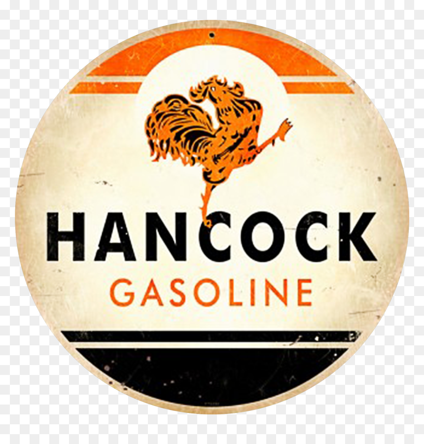 Vintage Hancock Gasoline Sign - Hancock Gasoline, HD Png Download - gasoline png